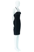 Load image into Gallery viewer, FW03 "SCANNERS" LEATHER & LACE CORSET DRESS