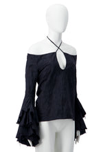 Load image into Gallery viewer, SS02 "THE DANCE OF THE TWISTED BULL" FLAMENCO ROSE BLOUSE