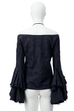 Load image into Gallery viewer, SS02 "THE DANCE OF THE TWISTED BULL" FLAMENCO ROSE BLOUSE