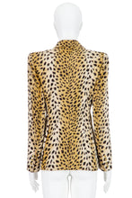 Load image into Gallery viewer, ALEXANDER MCQUEEN FW97 LEOPARD BLAZER