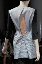 Load image into Gallery viewer, JUNYA WATANABE SS10 DECONSTRUCTED CHECKERED HOURGLASS DRESS