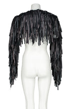 Load image into Gallery viewer, FW09 LEATHER FRINGE SCARF TOP