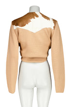 Load image into Gallery viewer, ALEXANDER MCQUEEN FW97 "ITS A JUNGLE OUT THERE" COW HIDE SWEATER