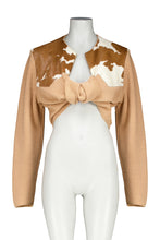 Load image into Gallery viewer, ALEXANDER MCQUEEN FW97 "ITS A JUNGLE OUT THERE" COW HIDE SWEATER