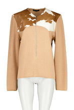 Load image into Gallery viewer, ALEXANDER MCQUEEN FW97 "ITS A JUNGLE OUT THERE" COW HIDE SWEATER