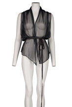 Load image into Gallery viewer, FW02 SILK + LEATHER TOP