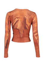 Load image into Gallery viewer, FW00 TROMPE L'OEIL CROCODILE CARDIGAN