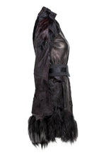 Load image into Gallery viewer, TOM FORD FW04 LEATHER AND FUR COAT