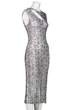 Load image into Gallery viewer, FW97 "ITS A JUNGLE OUT THERE" BEADED LACE DRESS