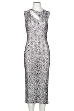 Load image into Gallery viewer, FW97 "ITS A JUNGLE OUT THERE" BEADED LACE DRESS