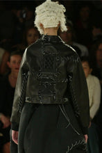 Load image into Gallery viewer, COMME DES GARÇONS SS05 "BIKER BALLERINA" LEATHER JACKET