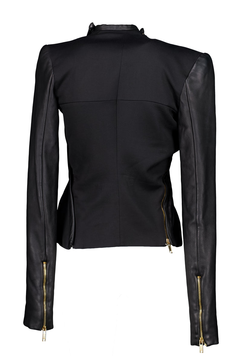 GARETH PUGH FW11 FUTURISTIC LEATHER POWER BLAZER – BURIED