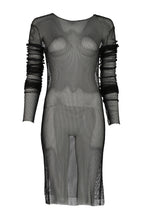 Load image into Gallery viewer, 2017 FISHNET DRESS WITH XL SLEEVES
