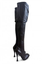 Load image into Gallery viewer, FW09 "HORN OF PLENTY" THIGH HIGH BOOTS S.38