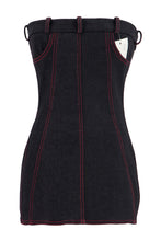 Load image into Gallery viewer, ALEXANDER MCQUEEN FW98 "JOAN" DENIM BUSTIER