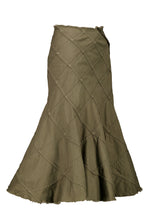 Load image into Gallery viewer, SS02 CROSSED FLARE DENIM SKIRT