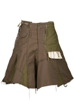 Load image into Gallery viewer, FW06 DECONSTRUCTED MILITARY PATCHWORK SKIRT