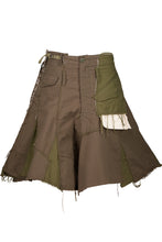 Load image into Gallery viewer, FW06 DECONSTRUCTED MILITARY PATCHWORK SKIRT