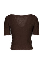 Load image into Gallery viewer, FW00 BROWN KNITTED TOP
