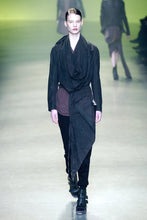 Load image into Gallery viewer, SS04 "QUEEN" DRAPED BLISTER LEATHER COAT