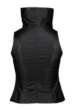 Load image into Gallery viewer, RICK OWENS HIGH NECK LEATHER VEST