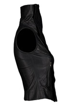 Load image into Gallery viewer, RICK OWENS HIGH NECK LEATHER VEST