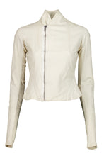 Load image into Gallery viewer, SS03 "SUCKERBALL" WHITE LEATHER RIDING JACKET