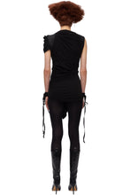 Load image into Gallery viewer, SS10 'RELEASE' DRAPED LEATHER DRESS