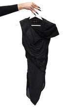 Load image into Gallery viewer, SS10 'RELEASE' DRAPED LEATHER DRESS
