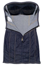 Load image into Gallery viewer, DSQUARED2 DENIM CORSET DRESS