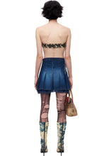 Load image into Gallery viewer, BLUMARINE BB LOVER DENIM SKIRT