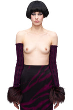 Load image into Gallery viewer, CHRISTIAN DIOR KNIT + FUR SLEEVES