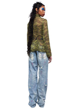 Load image into Gallery viewer, DISTRESSED PAINT DENIM