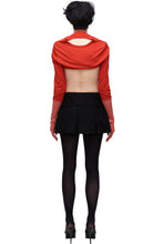 Load image into Gallery viewer, SS12 RED GINGHAM GLOVE TOP
