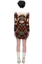 Load image into Gallery viewer, FW95 PLAID SLASH DRESS