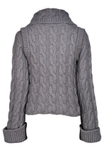 Load image into Gallery viewer, FW06 “THE WIDOWS OF CULLODEN” CABLE KNIT CARDIGAN
