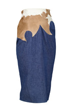 Load image into Gallery viewer, FW97 “ITS A JUNGLE OUT THERE” COWHIDE SKIRT
