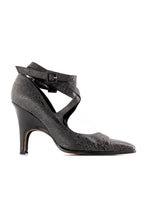 Load image into Gallery viewer, ALEXANDER MCQUEN FW98 &quot;JOAN&quot; POINTED TOE WRAP HEELS WITH WEBBED PUMP S.38
