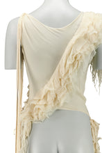 Load image into Gallery viewer, ALEXANDER MCQUEEN SS03 &quot;IRERE&quot; SHREDDED OYSTER TOP
