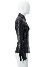 Load image into Gallery viewer, TOM FORD 00'S EEL SKIN LEATHER SHIRT
