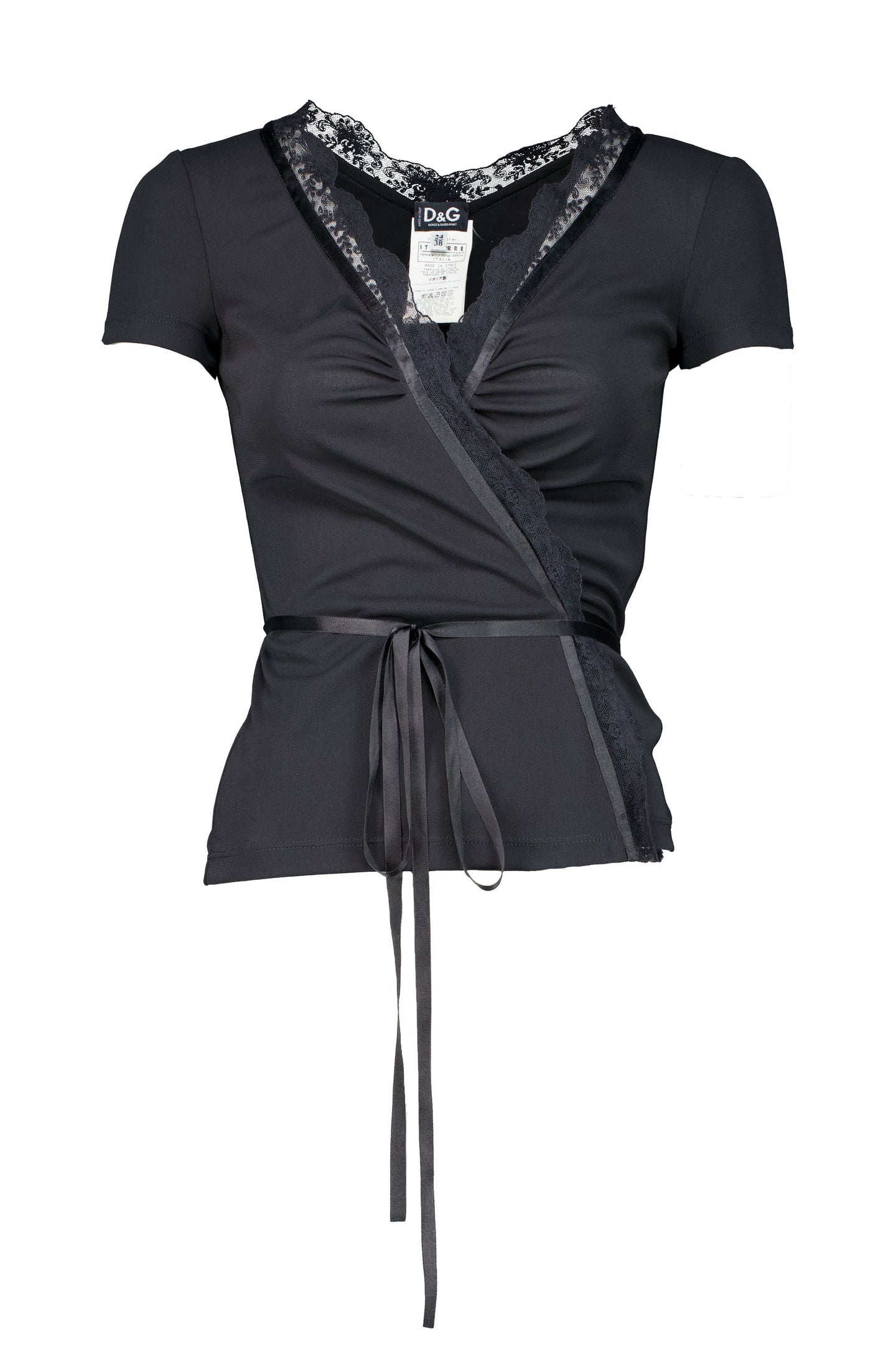 D&G LACE WRAP TOP