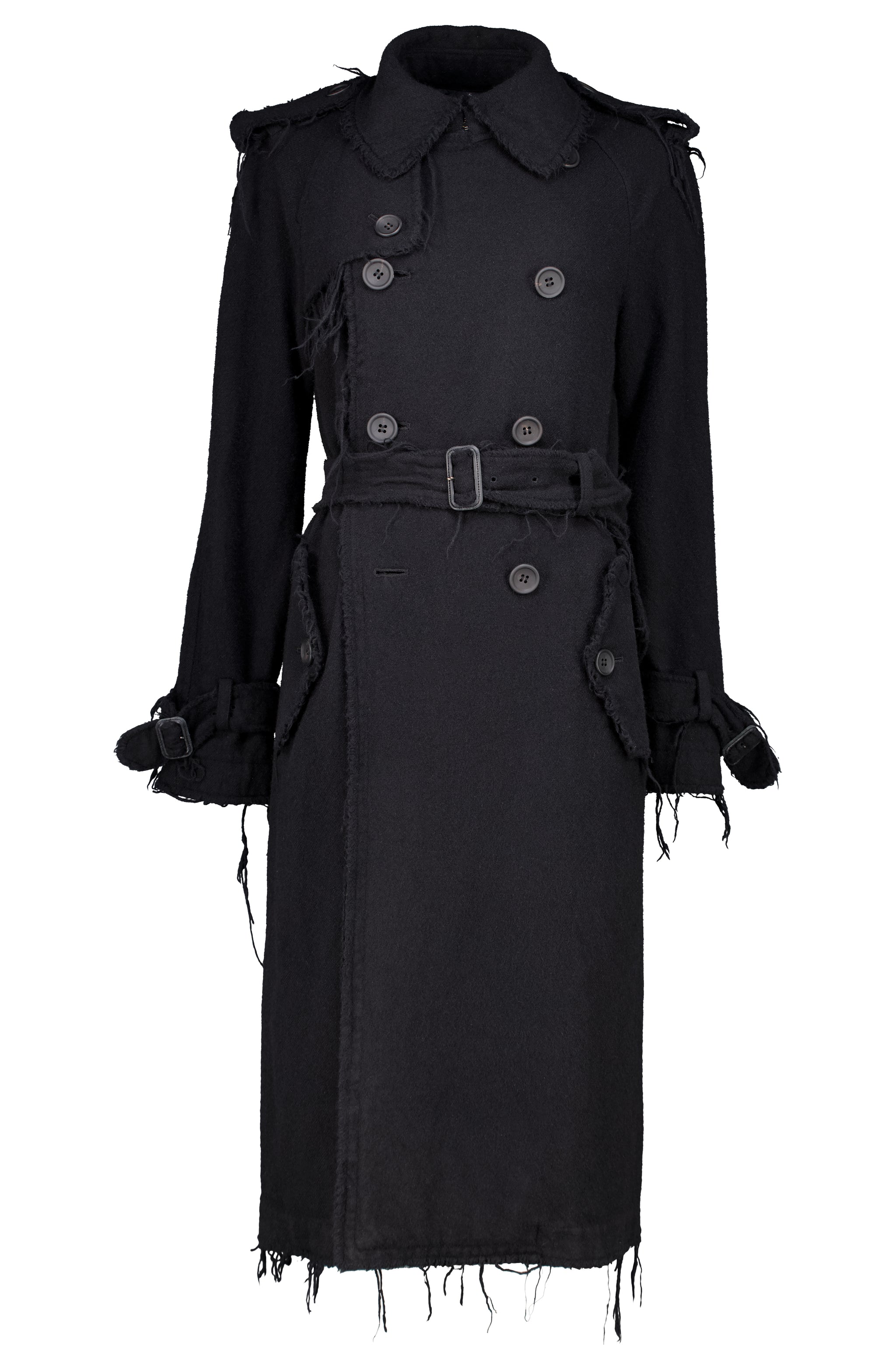 【限定値下】Stone  Jacquard Trenchjacket FW03 DISTRESSED SCARECROW TRENCH – BURIED DEEP