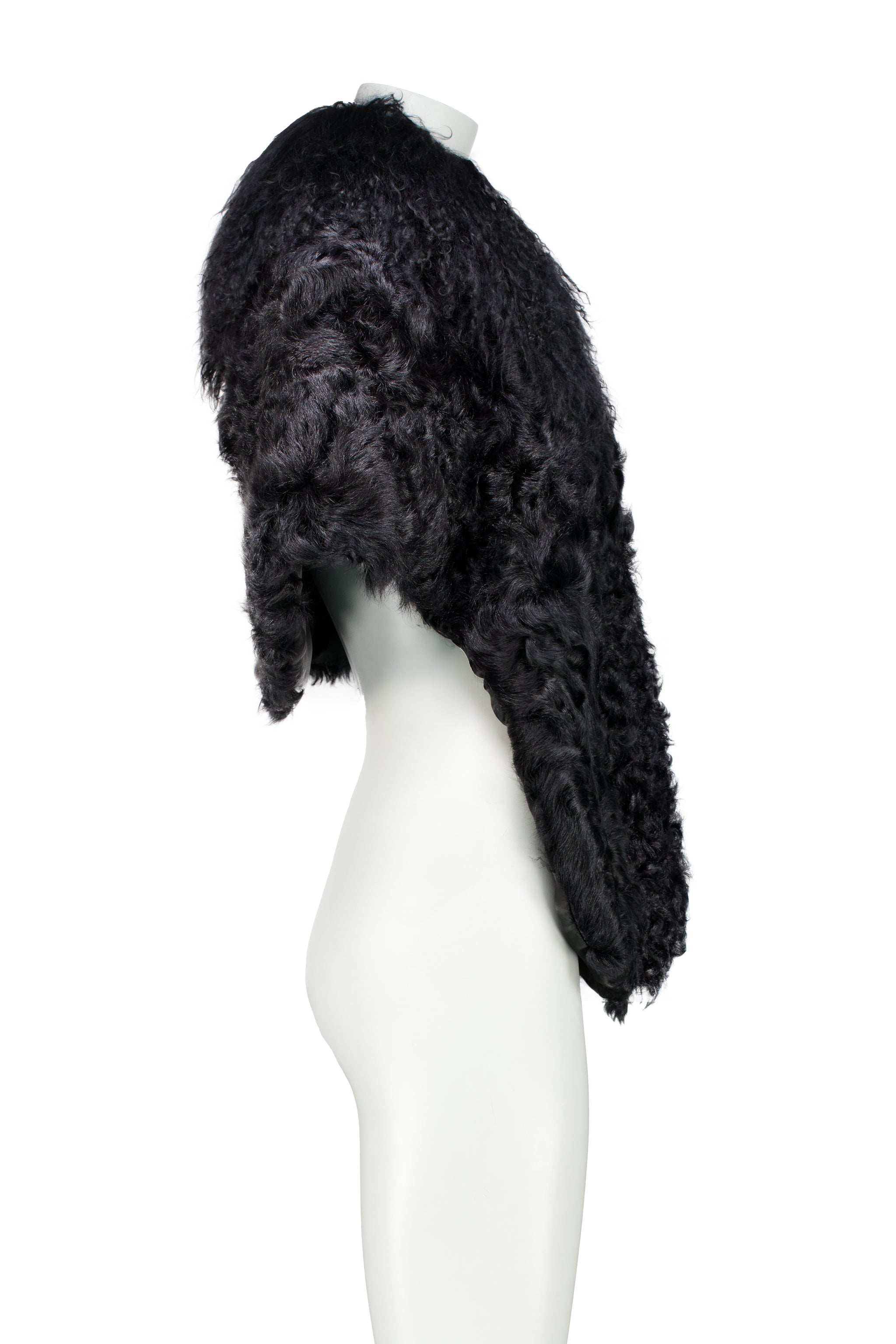 MIU MIU FW05 SHEEP + GOAT FUR CAPE – BURIED DEEP