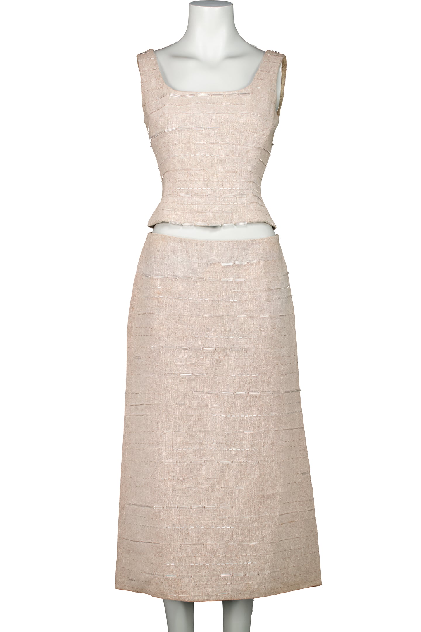 PRADA SS98 BEADED SET (TOP + SKIRT)