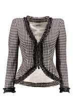 Load image into Gallery viewer, ALEXANDER MCQUEEN FW09 &quot;HORN OF PLENTY&quot; HOUNDSTOOTH BLAZER

