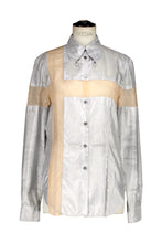 Load image into Gallery viewer, ALEXANDER MCQUEEN SS98 &quot;GOLDEN SHOWER&quot; SILVER DRESS SHIRT
