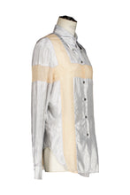 Load image into Gallery viewer, ALEXANDER MCQUEEN SS98 &quot;GOLDEN SHOWER&quot; SILVER DRESS SHIRT
