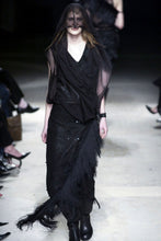 Load image into Gallery viewer, ANN DEMEULEMEESTER FW02 SILK + LEATHER TOP
