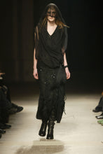 Load image into Gallery viewer, ANN DEMEULEMEESTER FW02 SILK + LEATHER TOP
