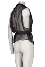 Load image into Gallery viewer, ANN DEMEULEMEESTER FW02 SILK + LEATHER TOP
